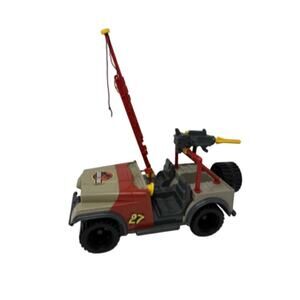 Vtg Jurassic Park 1993 Kenner Bush Devil Tracker Jeep Vehicle 99% Complete